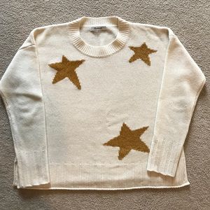 Madewell Cream and Gold Swwater